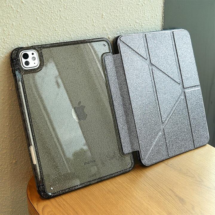

Блестящий чехол для iPad Air 5-го 4-го 10.9 Air 11 M2 M3 iPad 10-го поколения 10.9 11-го 11 Pro 11 С подставкой на несколько углов Smart Cover iPad Air 11 M2 M3 серебряный