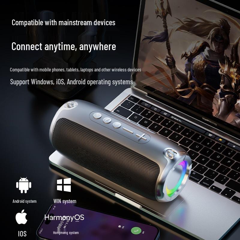 T23 High-Volume Bluetooth Speaker: Super Bass, Portable, Outdoor, Small, Long Battery Life, High-Quality Sound