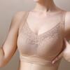 Gypsophila Lifting Seamless Gathered Side Plus Size Underwear Soft Support Adjustment Sexy Lace Bra