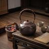 Copper Kettle Handmade with Wrapped Handle Dark Bronze for Tea Lovers, Collectors, Kitchen