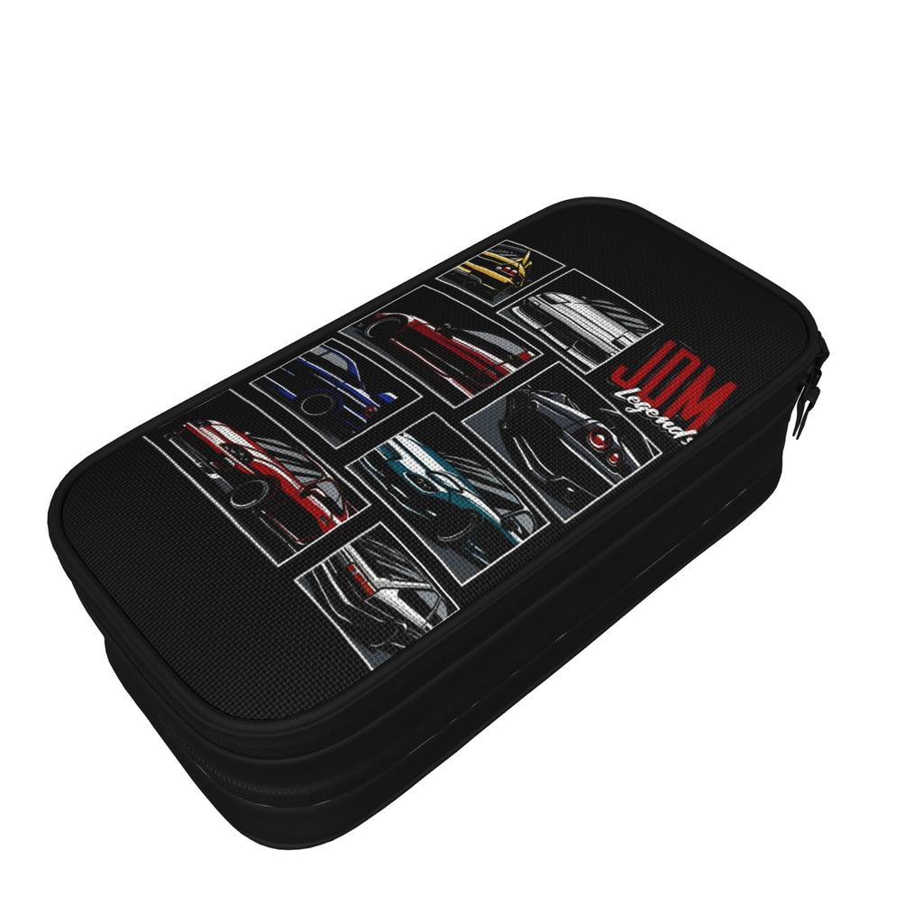 JDM Legends Pencil Cases New Drift Car Pen Bag Girls Boys Large Storage School Supplies Gift Pencilcases