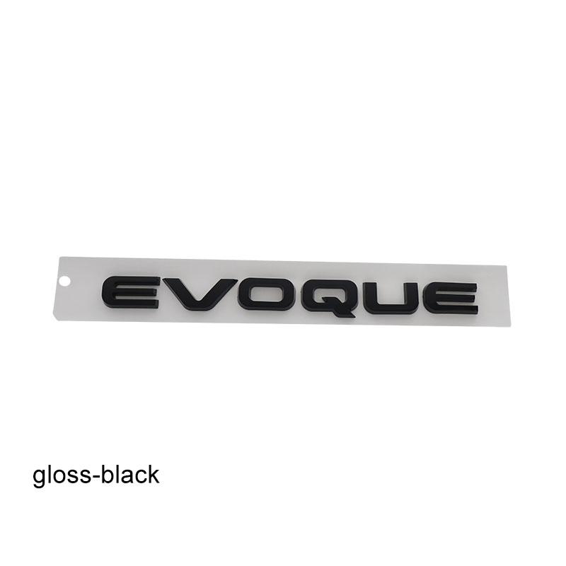 3D Premium EVOQUE Letters for P250 P300 Styling Accessories Car Engine Hood Fender Trunk Tail Rear Decal Emblem Badge Sticker