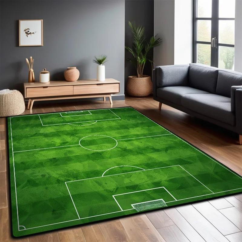 Football Field Carpet Living Room Foldable Big Size Floor Mats Non-slip Play Mat for Children Soccer Bedroom Machine Washable