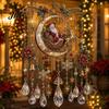 Atmosphärische Dekoration für Büroräume Weihnachts-Windspiel, Acryl-Sonnenfänger für Außenbereich Garten Terrasse Elegante Dekorationen Festival-Dekor, Hängend