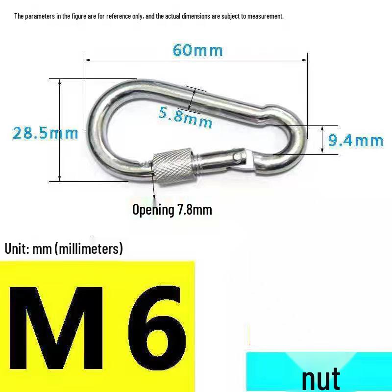 

Захисний карабін-затискач з брелоком та кільцем