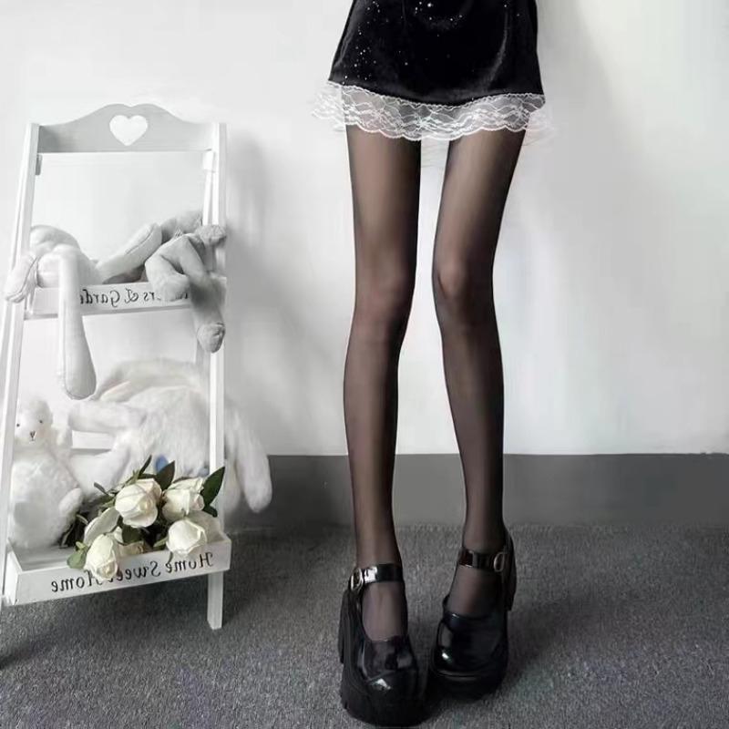 

Поддельные полупрозрачные термобрюки, осенние колготки высокой эластичности, женское нижнее белье и пижамы One Size