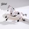 Exquisite Horse Pin Brooch Chinese Zodiac Year of Enamel Vintage