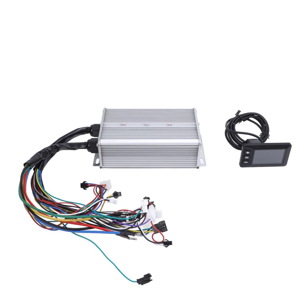 36V 48V 60V 1500W 50A Electric Bike Controller Kit Aluminum Alloy Brushless Controller with G51 LCD Display Control