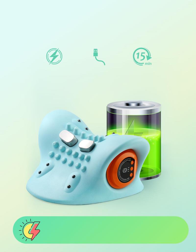 Mocasa Multifunctional Pillow with 3 Modes, 3 Intensity Settings, Easy Operation, Type-C Rechargeable, Lightweight, Unisex, Mother's Day, Father's