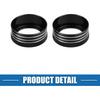 Car Console AC Audio Volume Knob Ring Cover for Subaru BRZ for Toyota 86 2013-2020 Black (Set of 3)