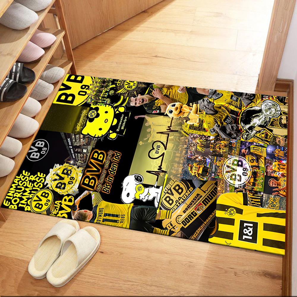 Borussia Dortmund Floor Mat Perfect For Dining Room Decorate Room Dormitory Kitchen Antislip Carpet Anime Office Decor Wedding Party Gift