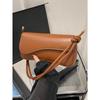 Fashionable Solid Color Asymmetrical Flap Adjustable Shoulder Bag, Suitable For Shopping, Wallets, Shopping, Young Women, College Students