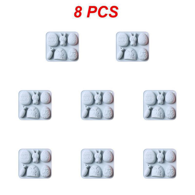 1~10PCS Cake Mold Cute Egg And Rabbit Style Gift Available For Easter Food Grade Silicone Kitchen Baking Accessories Tools