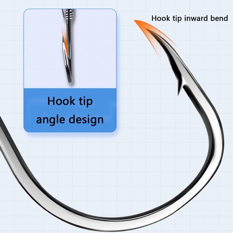 10Pcs/set Fishing Tackle Live Shrimp Fixing Hook with Hole Designs Fishing Live Fish Hook Fishing Hook Barbed Fishhook