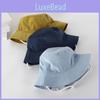 Trendy Cream Color Kids Fisherman Hat For Autumn Adventures Unisex Baby Bucket Sun Hat With Short Brim