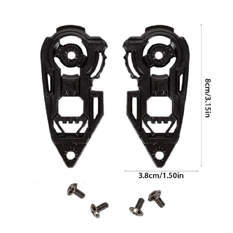1 Pair Face Shield Windshield Visors Base Motorbike Helmets Accessory for JK 316 AIS 607 Helmets Visors Gear Base Plate