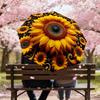 1PC Sunflower Pattern Automatic Open/Close Umbrella with Windproof, 8-Rib Sturdy Canopy, Durable Ribs, Fashionable Design, Outdoor Accessory, Fun Prin