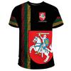 Lituania Bandiera 3D Stampa T-shirt Uomo Lituano Emblema Nazionale Modello Manica Corta Tute Outwear Street Tees Abbigliamento Maschile