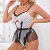 European and American boutique new lace lace suspender onesie sexy sex suit