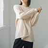 Velvet Thickened Large Version of Solid Color Sweatshirt for Women Loose Pure Cotton Top for Women's