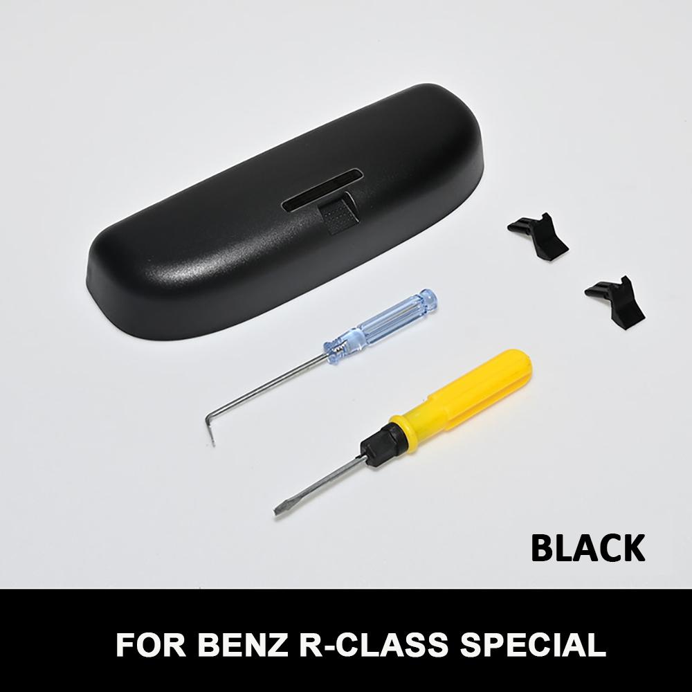 3 Couleurs Lunettes de Soleil de Voiture Support de Lunettes Étui à Lunettes pour Mercedes Benz Classe R Boîte de Rangement Organisateur