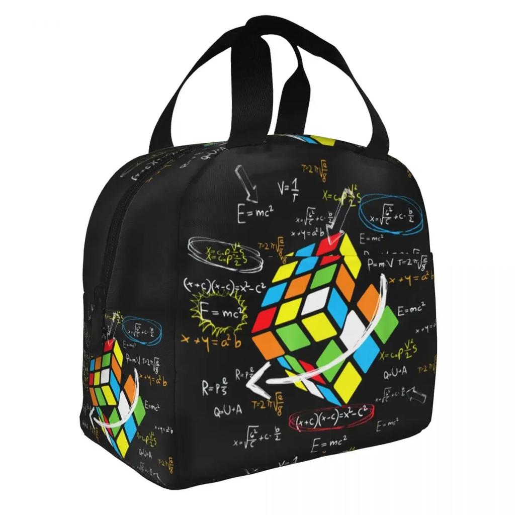 Matematika Rubix Hráč Milovníci Matematiky Prenosný Obedár Ženy Multifunkčný Chladiaci Termo Izolovaný Obedová Taška na Jedlo