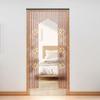Wood Beaded Curtain, 31 Lines Bamboo Beaded Curtain 35 x 69In Natural Hanging Door Room Divider for Porch