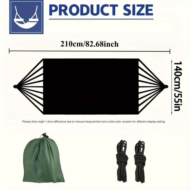 1 Set Hängematte mit Gurten und Aufbewahrungstasche Geeignet für Strandpicknicks, Wandern,Leichte und Langlebige Outdoor-Liegestühle,Schaukeln