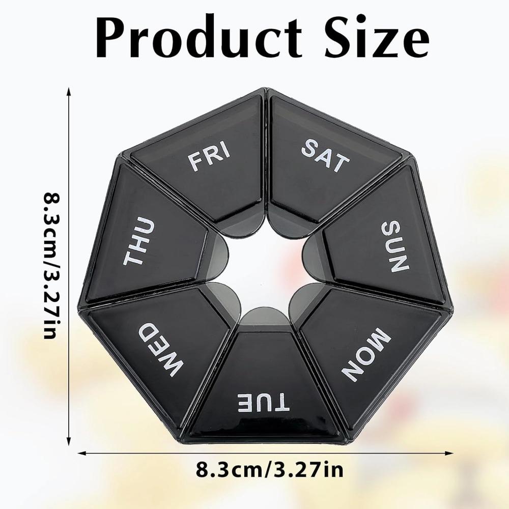 New Hot Mini Portable Travel Weekly 7 Grids Pill Case Box Organizer Tablet Holder Storage Container for Vitamin Medicine FishOil