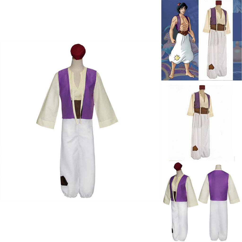 Versatile Aladdin And His Wonderful Lamp Prince Halloween Costume For Cosplay Events