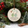 Friendship Ornaments Acrylic Decorative Christmas Tree Decor Hand-Carved Heart Shape Handmade Keepsake Pendant Decoration For