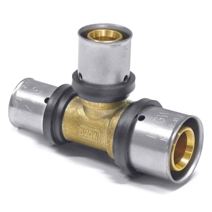 Raccord Pressfitting Multicouche 32mm, Té Réduit pour Eau Potable