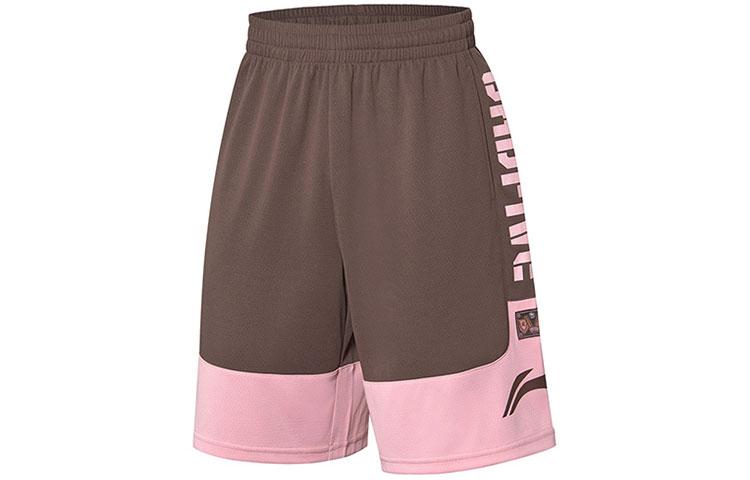 Li Ning BADFIVE Basketball Shorts Men s Pepper Brown Moderate Skort AAPQ311-2 M