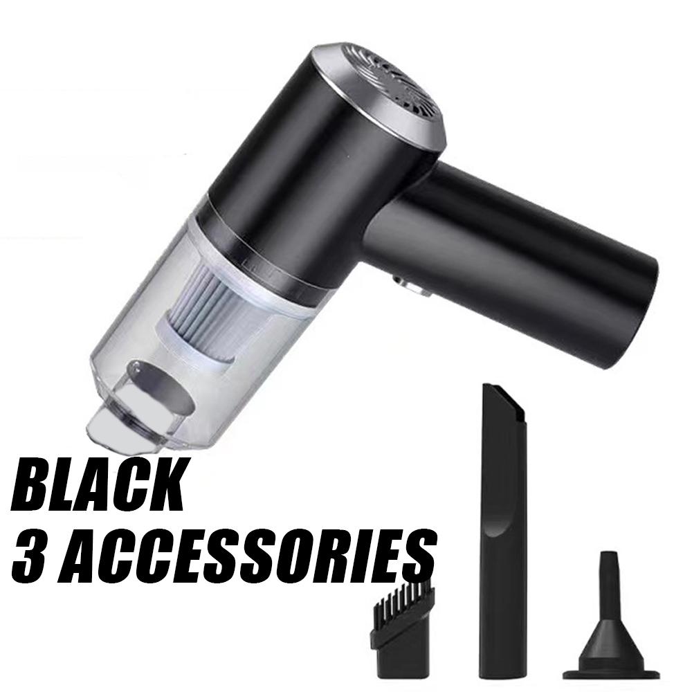 

Мини-пылесос для автомобиля, мощная чистящая машина, с сильным всасыванием, портативный, высокой мощности для автомобиля, беспроводной, портативный бытовой прибор чёрный