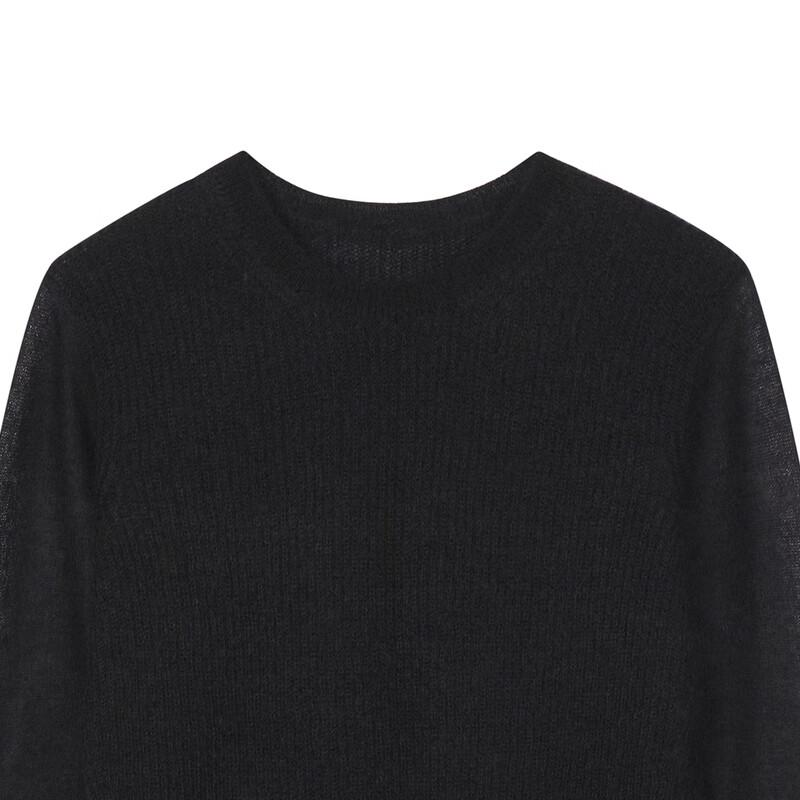 LESS 2024 Winter Casual Round Neck Long Sleeve Sweater