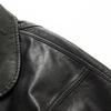 European & American Style Women's PU Leather Three-Button Jacket with Turn-Down Collar