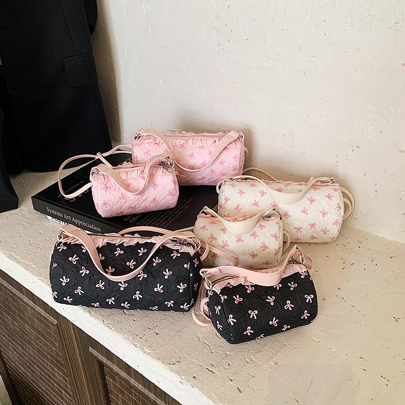 Niche Design Handbag Women's New High-end Sense Versatile Shoulder Messenger Bag Cylinder Small Bag