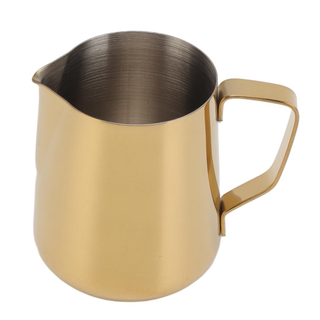 Milchaufschäumkännchen Edelstahl Milchkännchen Kaffeeaufschäumkännchen für Milch Teeladen Café 900ML