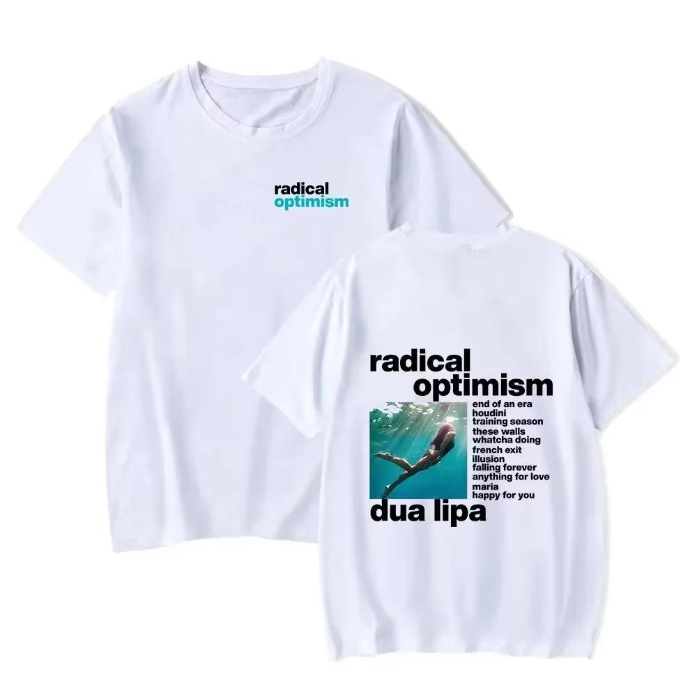 2025 Summer New Y2K Top Radical Optimism Tour TShirt Fashion Outdoor Casual Short Sleeve Crew Neck TShirt Large Size S