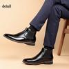 Chukka Boots for Men Casual Dress Chelsea Boot Comfortable Ankle Boot Retro Mid-Top Business Work Dressy Shoes for Men Pointed Toe Short Booties