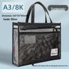 A3 Art Tote: Large Capacity Transparent Sketchbook Bag with 8K Drawing Space, Customizable Text/Logo Option