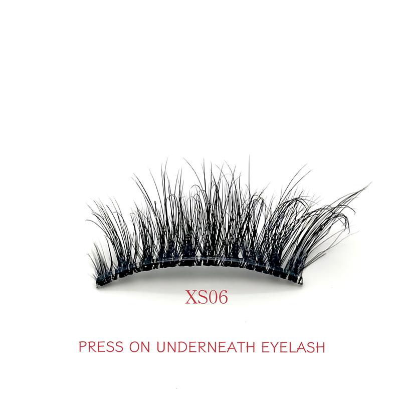 Easy to Apply Under Eyelashes Reusable Press on Underneath Half Lash Strips Easy to Apply Natural Under Lashes for Women Cat Eye&Mix