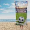 Bath Towel Beach 70X140 Cotton Football Goal Field Goal