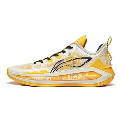 LiNing Blade 3 V2 Dream Rebound Support Balance Low Top Basketball Shoes Men Sneaker Off-White ABAT073-7