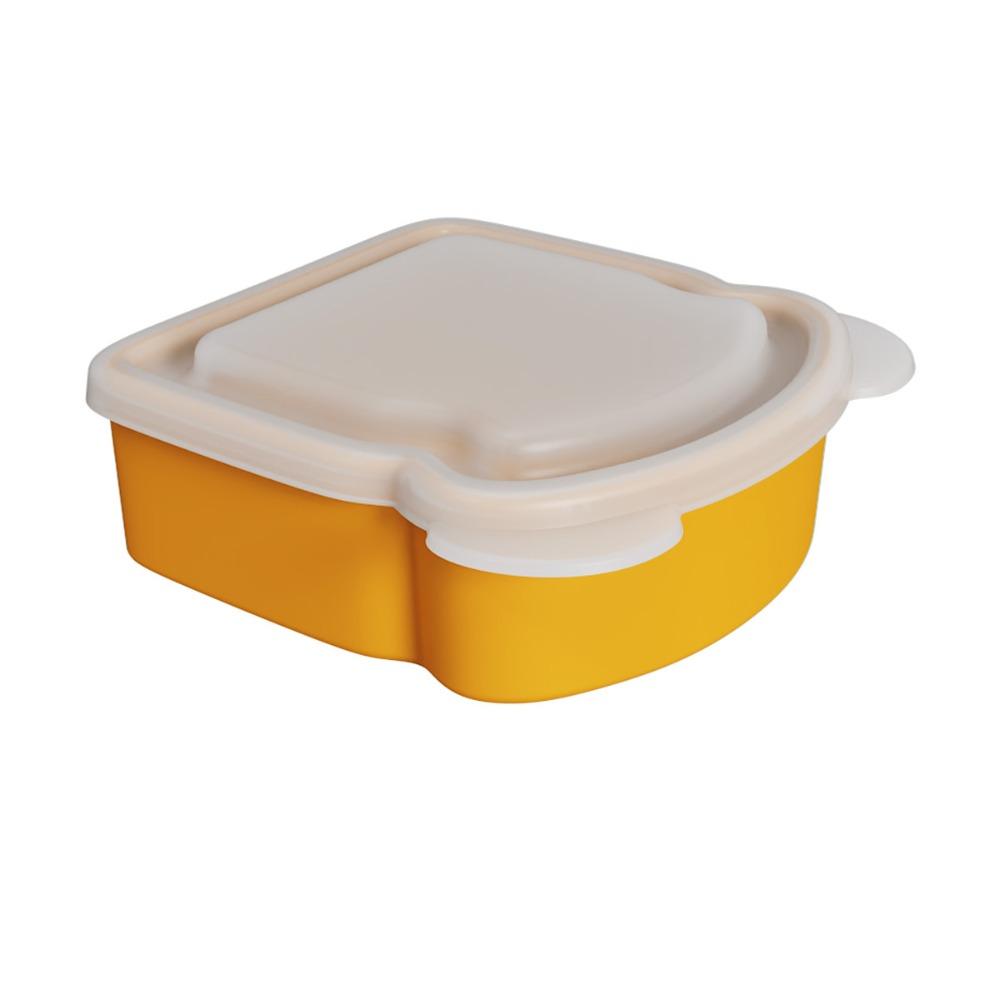 Airtight Silicone Sandwich Box With Lid Prep Keeper Dishwasher Safe Food Container Snacks