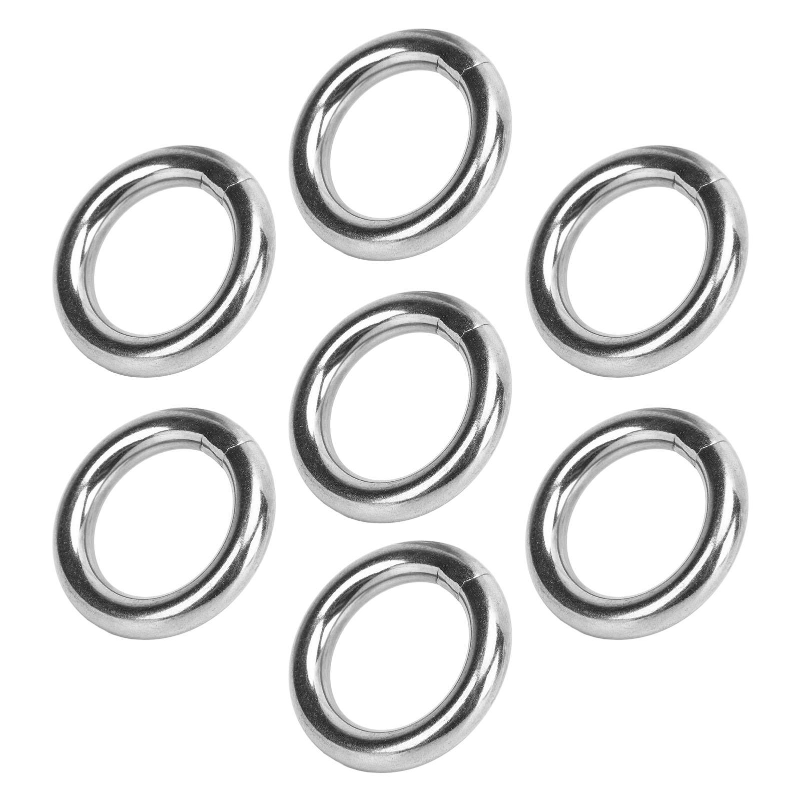 

7 шт. Металлическое О-кольцо Водонепроницаемое Нержавеющее 304 Нержавеющая сталь Высокая несущая способность Бесшовное сварное
