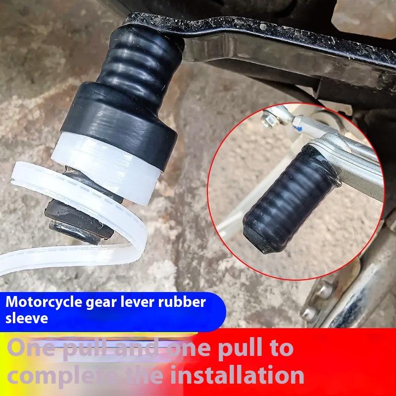 1/2 szt. Motocyklowa osłona dźwigni zmiany biegów, antykradzieżowa, na buty, silikonowa, samokurcząca się, sprzęt motocyklowy do jazdy, osłona ochronna