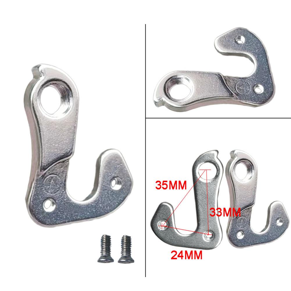 Umeraș pentru viteze spate din aliaj de aluminiu Cârlig de coadă pentru bicicletă Negru Argintiu