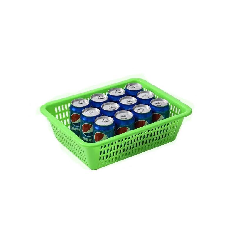Rectangular Plastic Kitchen Storage & Drain Basket 39x29x11 cm, 2-pack