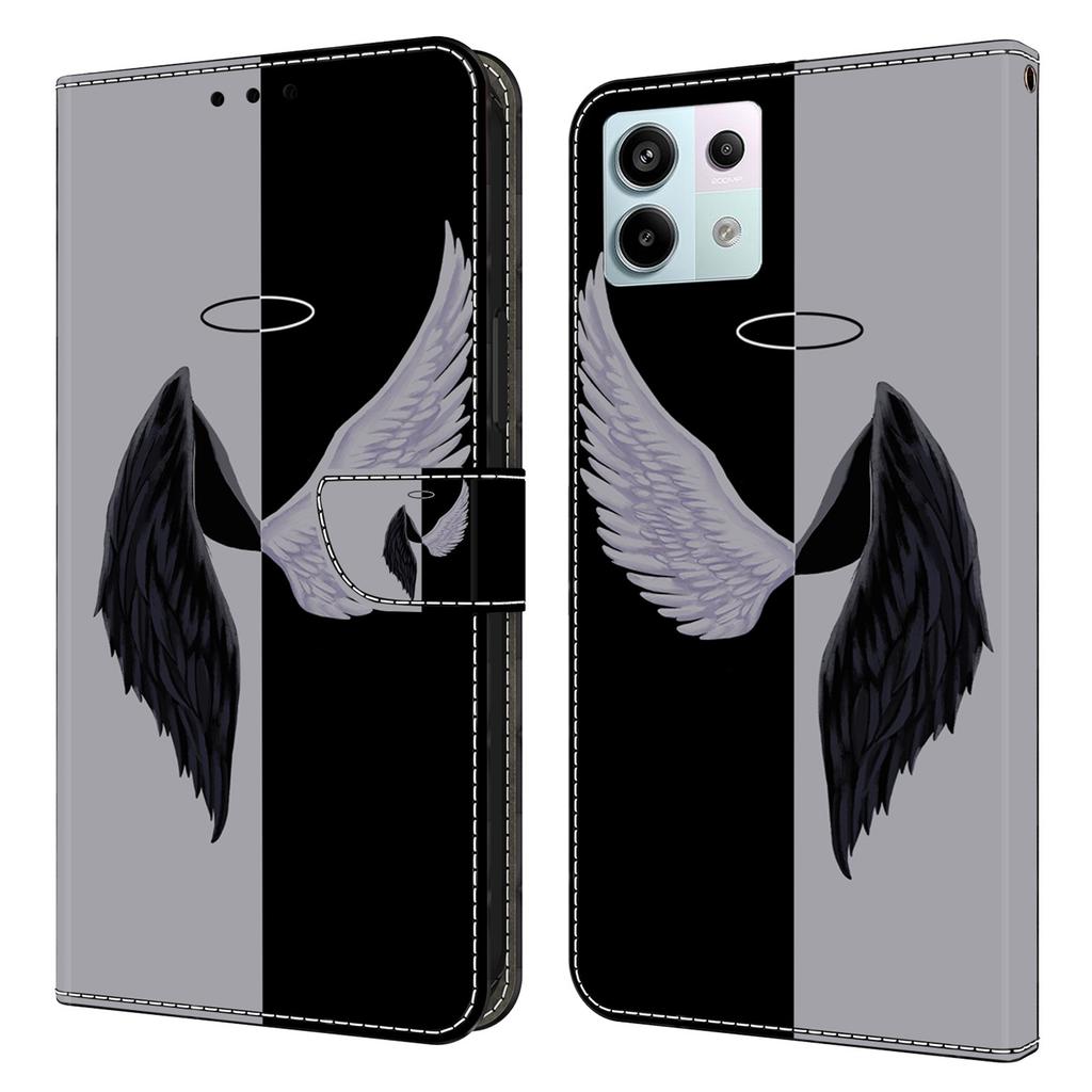 For Xiaomi Redmi Note 13 Pro 5G/Poco X6 5G Case 3D Pattern Flip Wallet PU Leather Phone Cover